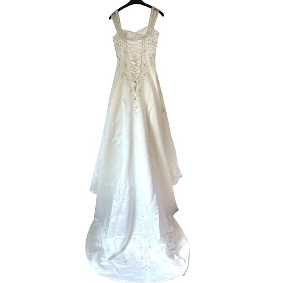 Maggie Sottero Couture Felicity A-Line Sweetheart Neckline Corset Lace-Up Size 6 - Picture 8 of 16